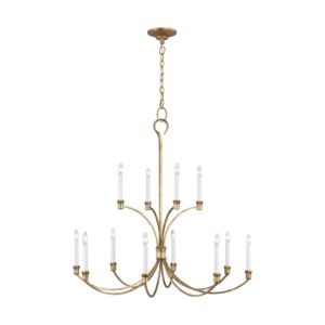 Westerly 12 Light Multi Tier Chandelier in Antique Gild by Chapman & Myers