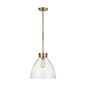 Garrett Pendant Light in Burnished Brass And Burnished Brass by Chapman & Myers