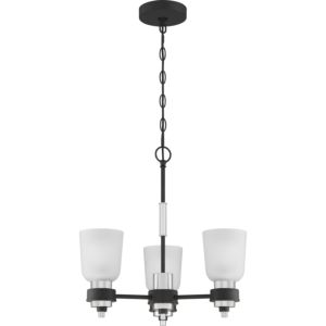 Quoizel Conrad 3 Light 19 Inch Transitional Chandelier in Brushed Nickel