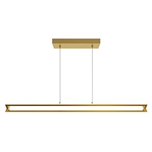 Cass LED Linear Pendant in Gold