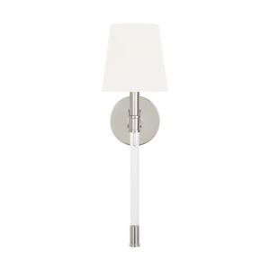 Visual Comfort Studio Bayview Wall Sconce in Polished Nickel by Chapman & Myers
