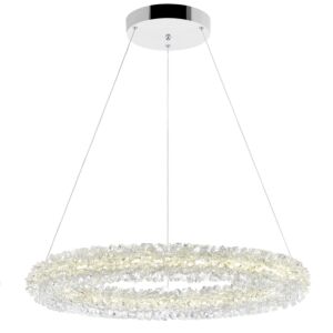 CWI Lighting Arielle LED Chandelier with Chrome Finish
