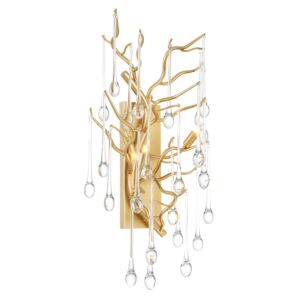 CWI Anita 3 Light Wall Sconce With Gold Leaf Finish