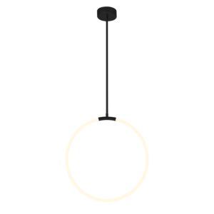 CWI Lighting Hoops 1 Light LED Chandelier with Black finish