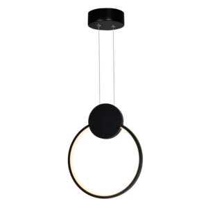 CWI Lighting Pulley Pulley 10-in LED Black Mini Pendant