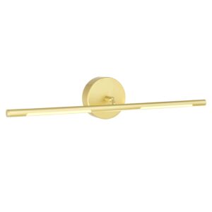 CWI Oskil LED Integrated Wall Light With Satin Gold Finish