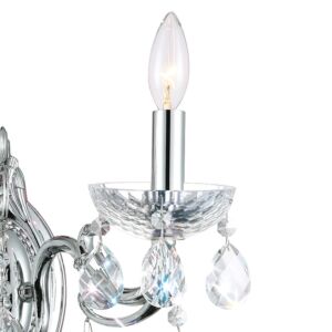 CWI Lighting Flawless 2 Light Wall Sconce with Chrome finish