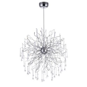 CWI Cherry Blossom 32 Light Chandelier With Chrome Finish
