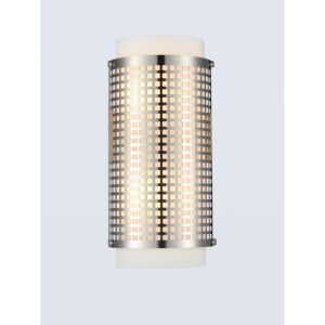 CWI Checkered 2 Light Wall Sconce With Satin Nickel Finish