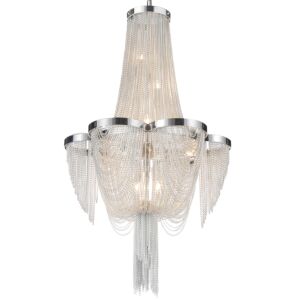 CWI Lighting Taylor 7 Light Down Chandelier with Chrome finish