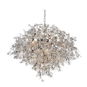 CWI Flurry 17 Light Down Chandelier With Chrome Finish