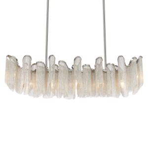 CWI Daisy 7 Light Down Chandelier With Chrome Finish