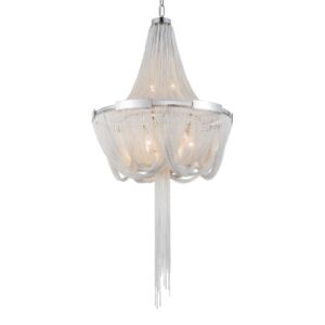 CWI Lighting Enchanted 6 Light Down Chandelier with Chrome finish