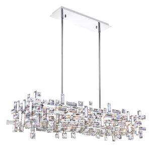 CWI Lighting Arley 12 Light Island Chandelier with Chrome finish