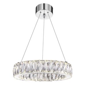 CWI Juno LED Chandelier With Chrome Finish