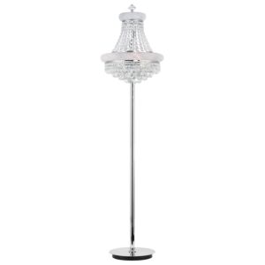 CWI Empire 8 Light Floor Lamp With Chrome Finish