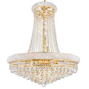 CWI Empire 18 Light Down Chandelier With Gold Finish