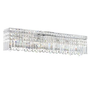 CWI Colosseum 7 Light Vanity Light With Chrome Finish