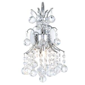 CWI Princess 1 Light Wall Sconce With Chrome Finish