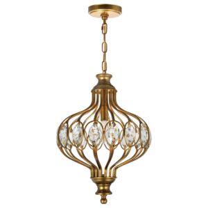 CWI Altair 1 Light Chandelier With Antique Bronze Finish