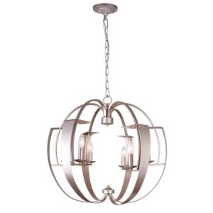CWI Verbena 6 Light Chandelier With Pewter Finish