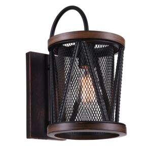 CWI Parsh 1 Light Wall Sconce With Pewter Finish