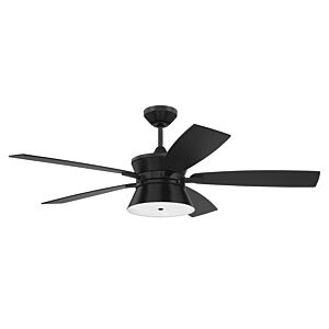 Craftmade Dominick 3-Light Ceiling Fan with Blades Included in Flat Black