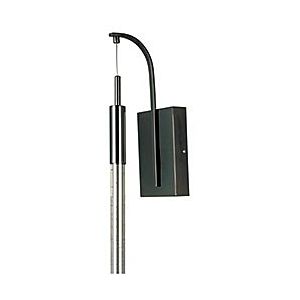 ET2 Scepter 19 Inch Bubble Glass Wall Sconce in Black Chrome