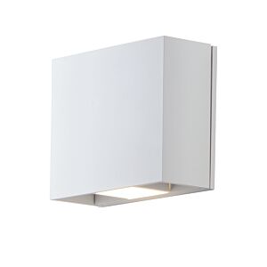 Alumilux Cube 2-Light LED Wall Sconce in White