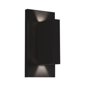  Vista LED Outdoor Wall Light in Black