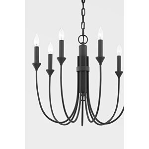 Cate 7-Light Chandelier in Forged Iron