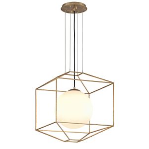 Troy Silhouette 21 Inch Pendant Light in Gold Leaf