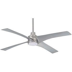 Minka Aire Swept 56 Inch LED Ceiling Fan in Silver