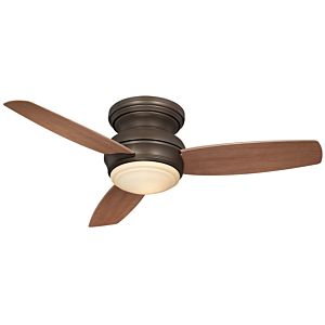 Minka Aire Traditional Concept 44 Inch LED Indoor/Outdoor Flush Mount Ceiling Fan in Oil Rubbed Bronze