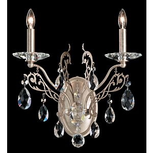 Filigrae 2-Light Wall Sconce in Antique Silver