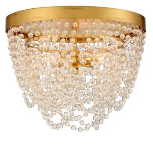Fiona 3-Light Ceiling Mount in Antique Gold