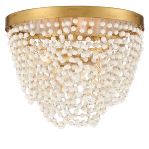 Fiona 3-Light Ceiling Mount in Antique Gold