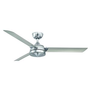 Fanimation Xeno 56 Inch LED Indoor Ceiling Fan in Brushed Nickel with Opal Frosted Glass