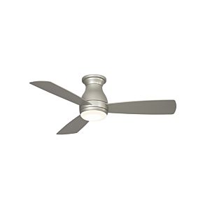  Hugh 44" LED Indoor/Outdoor Ceiling Fan in Brushed Nickel with Opal Frosted Glass