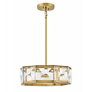 Fredrick Ramond Jolie Semi-Flush Ceiling Light In Heritage Brass