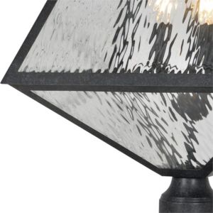 Brian Patrick Flynn for Crystorama Glacier 21 Inch Outdoor Post Light in Black Charcoal