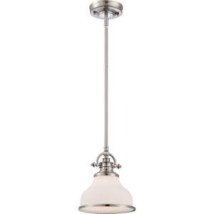 Quoizel Grant 8 Inch Pendant Light in Brushed Nickel