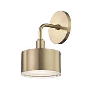 Mitzi Nora 10 Inch Wall Sconce in Aged Brass