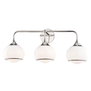 Mitzi Reese 3-Light Wall Sconce in Polished Nickel