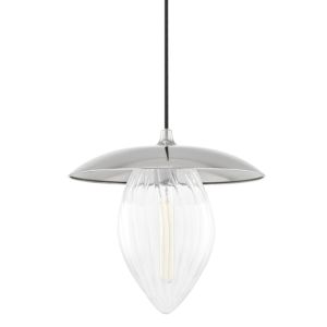  Lilly Pendant Light in Polished Nickel