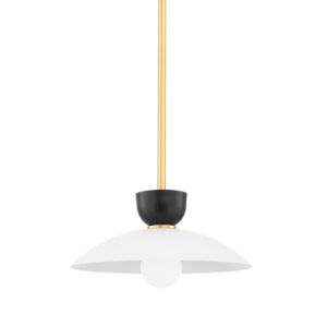 Whitley 1-Light Pendant in Aged Brass