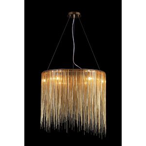 Fountain Ave 8-Light LED Chandelier in Gold