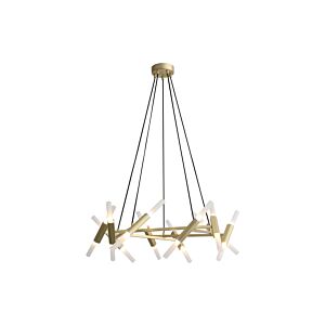 Manhattan Ave. 4-Light Wall Sconce in Brushed Brass