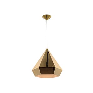 Doheny Ave 1-Light Pendant in Gold