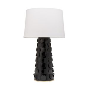  Naomi Table Lamp in Black and Gold Leaf